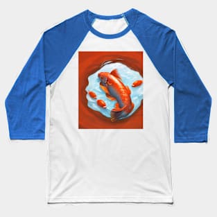 The Art of Koi Fish: A Visual Feast for Your Eyes 7 Baseball T-Shirt